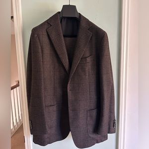 Suit supply - brown wool 3 piece suit